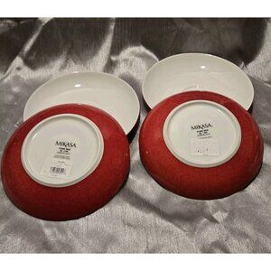 4 Mikasa 7" Small Red Plates